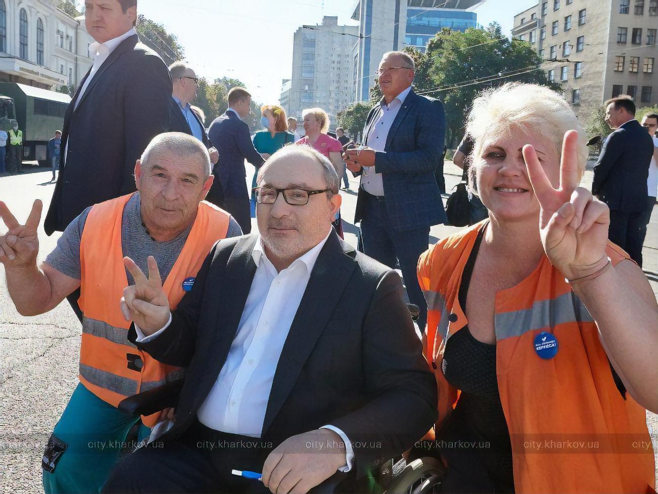 Последнее мероприятие, в котором принял участие Кернес, состоялось 23 августа