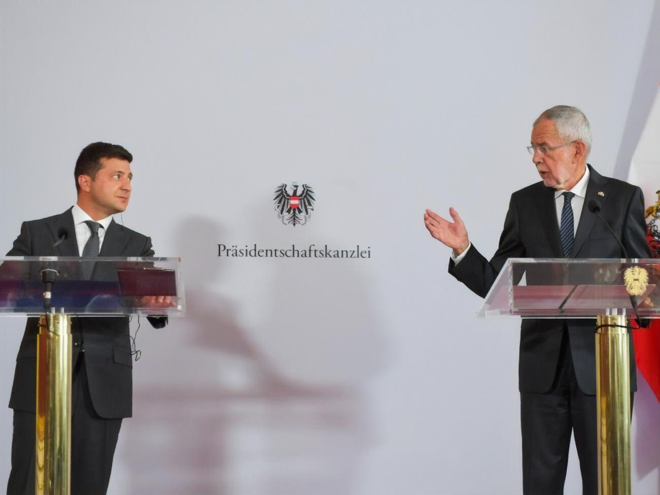 Зеленський і Ван дер Беллен дали спільну пресконференцію