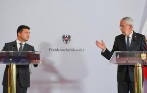 Зеленский и Ван дер Беллен дали совместную пресс-конференцию