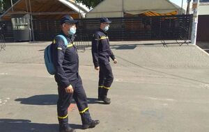 Патрули ГСЧС круглосуточно контролируют мемориальный комплекс цадика Нахмана в Умани