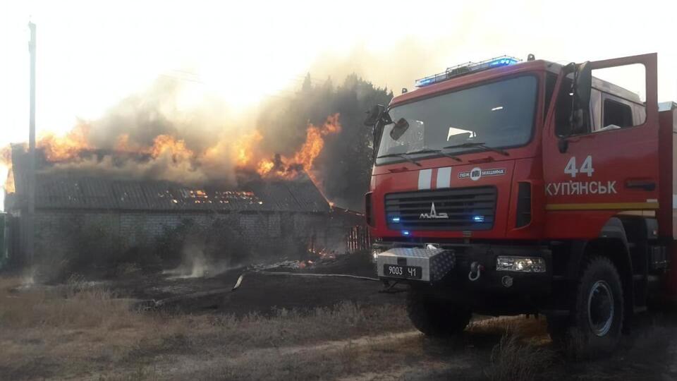 В Двуречанском районе Харьковской области горит 400 га леса