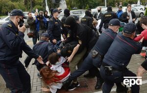 Білоруський ОМОН застосовує силу проти демонстрантів