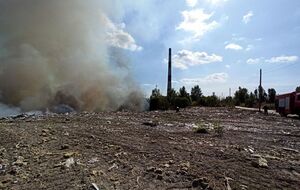 Пожежа почалася на звалищі і перекинулася на торфовища