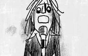 В ролике Осборн показан исполняющим песню