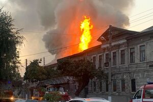 Пожар удалось потушить к ночи