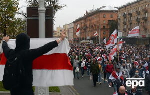 Массовое шествие оппозиции прошло в Минске