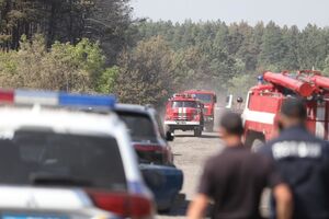Пожежа на території Дворічанського лісництва охопила територію 400 га