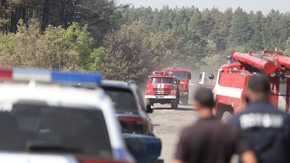 Пожежа на території Дворічанського лісництва охопила територію 400 га