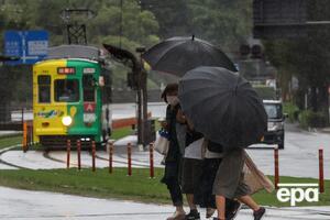 К юго-западу Японии приближается тайфун