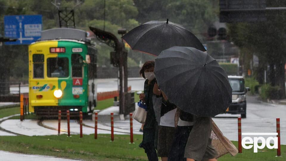 К юго-западу Японии приближается тайфун