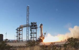 Blue Origin 14 января успешно провела 14-й испытательный полет своей ракеты-носителя и корабля New Shepard