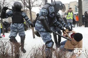 23 січня у РФ на мітингах затримали понад 3 тис. осіб
