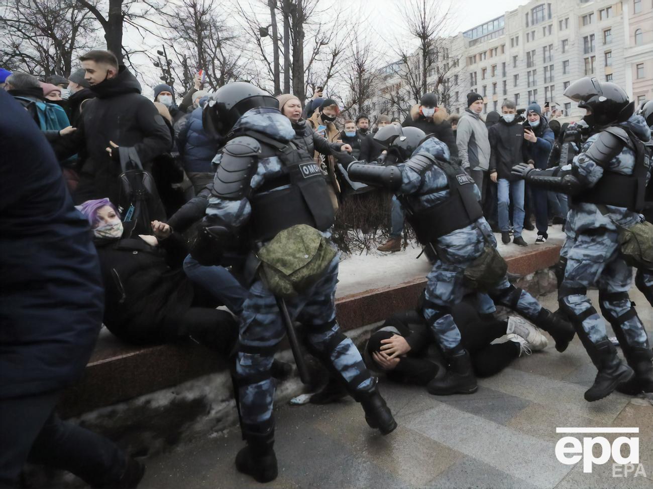 Акции протеста 23 января прошли более чем в 120 городах РФ