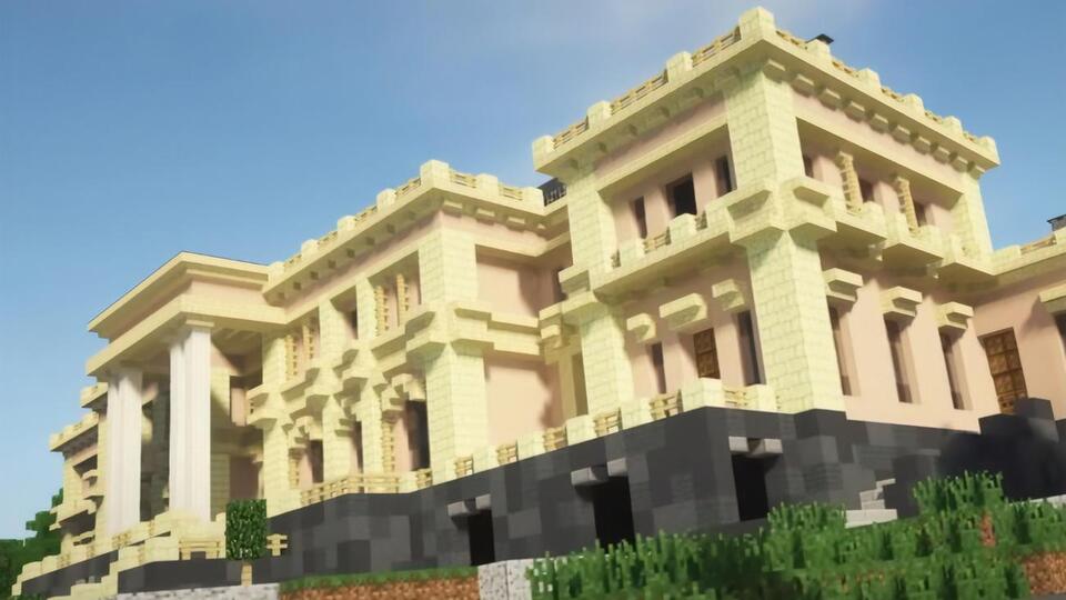 Копия "дворца Путина" появилась в Minecraft