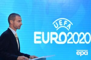 Президент УЕФА Чеферин настроен провести Евро 2020 с болельщиками на трибунах