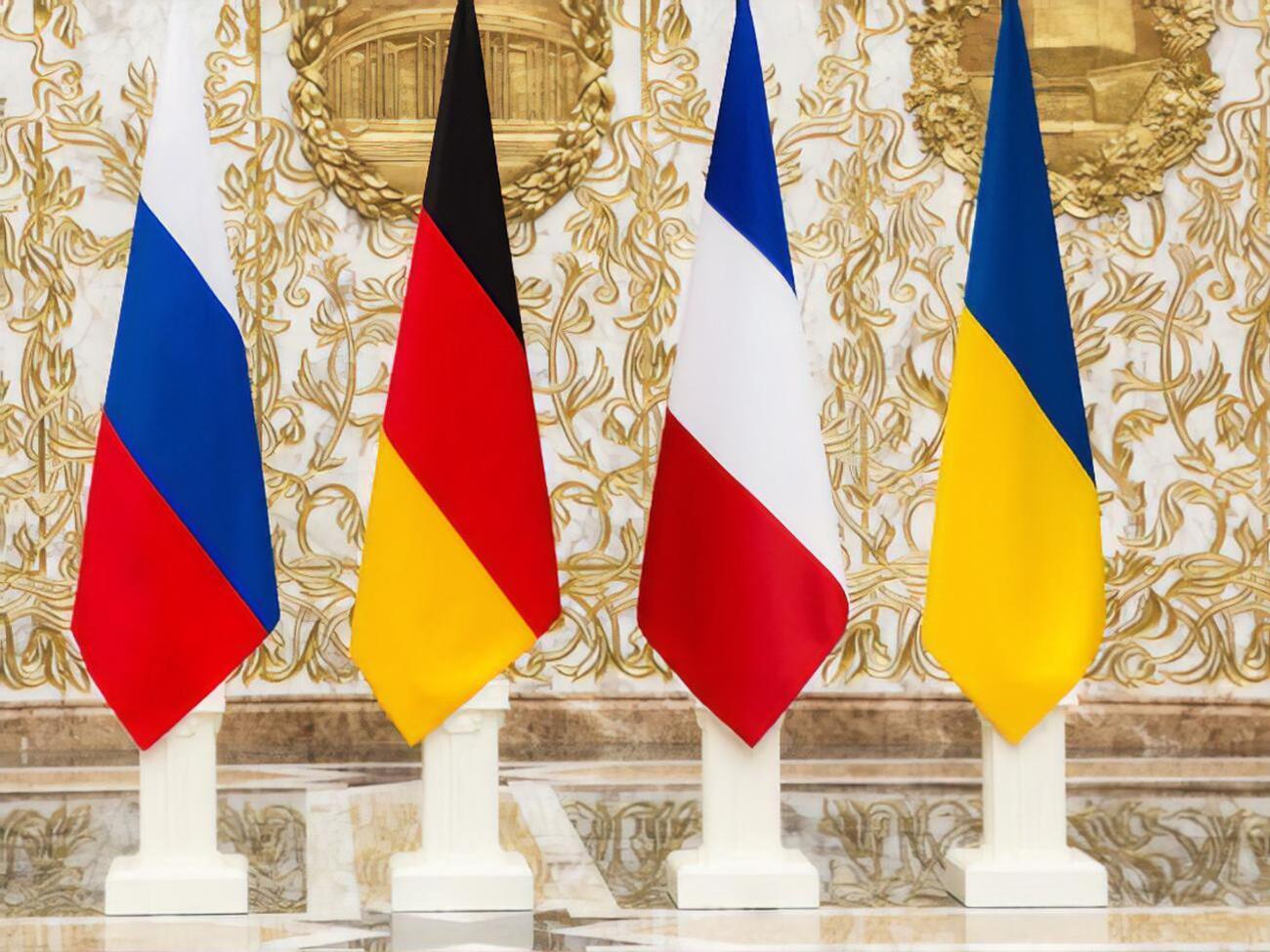 У нормандському форматі переговори ведуть за участю представників Росії, Німеччини, Франції та України