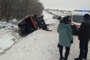На момент ДТП в салоне микроавтобуса находилось 13 пассажиров
