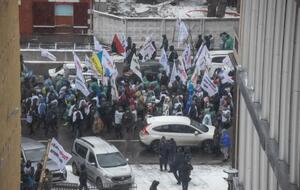 У Києві знову протестували підприємці, цього разу ходили до посольства США. Фоторепортаж