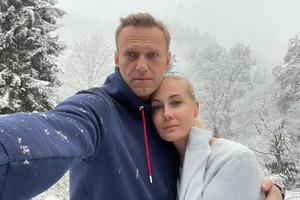 Юлия Навальная выходила на акцию в поддержку мужа