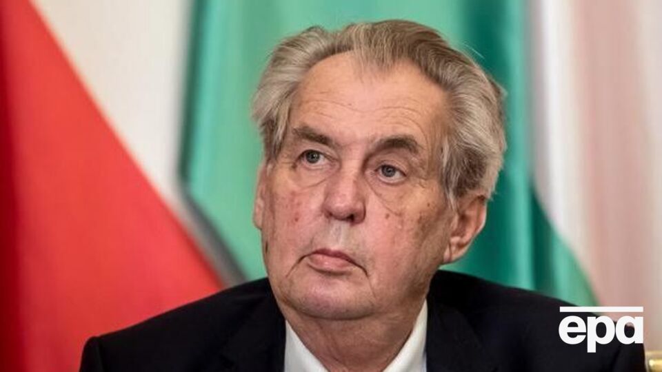 Земан (на фото) считает, что Навальный только против Путина