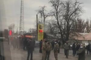 Под Полтавой в очередной раз перекрыли трассу Киев – Харьков