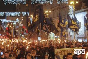 В Киеве 1 января прошло факельное шествие в честь Бандеры