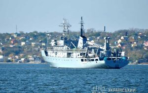 За даними нардепа Забродського, у судна розмагнічування "Балта" затоплено два відсіки