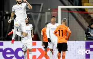 Завершил разгром "Шахтера" на НСК "Олимпийский" Бензема (слева)