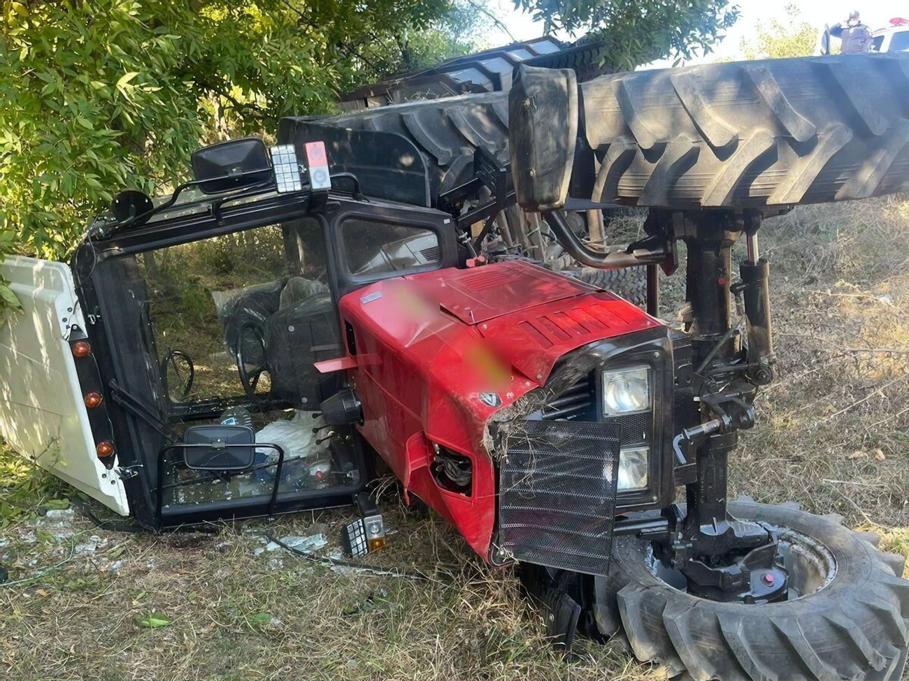 В прицепе трактора ехали&nbsp;пятеро детей