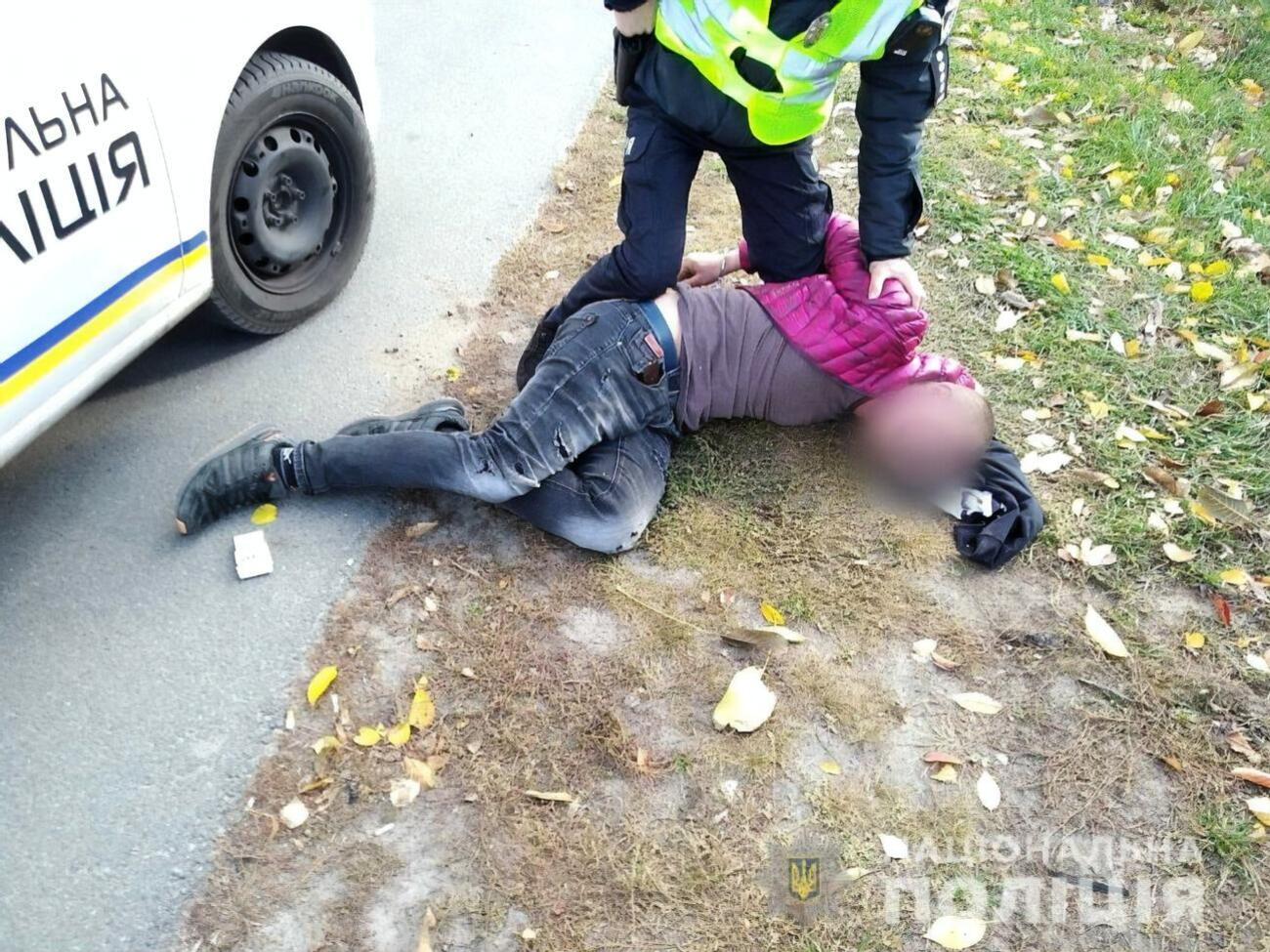 Чоловіка затримали менше ніж за годину