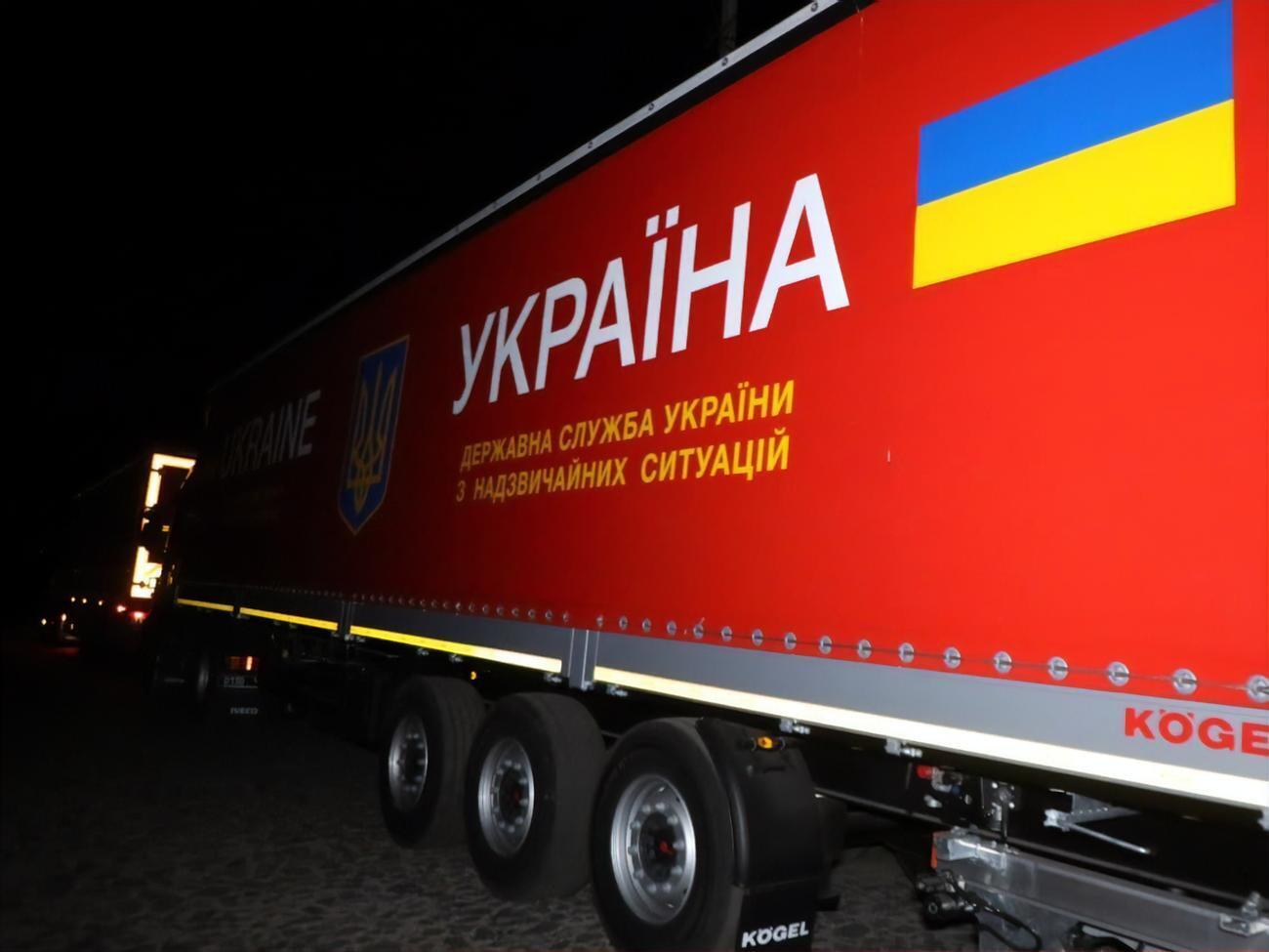 Колонна с оборудованием для мобильного госпиталя выехала в Каховку