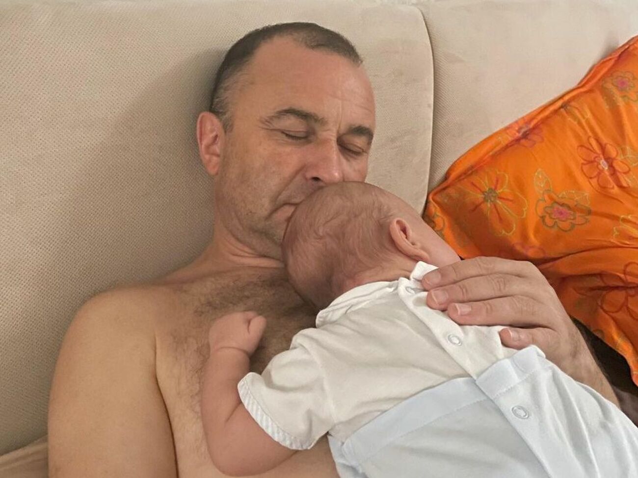 Виктор Павлик с младшим сыном &ndash; четырехмесячным Михаилом Павликом