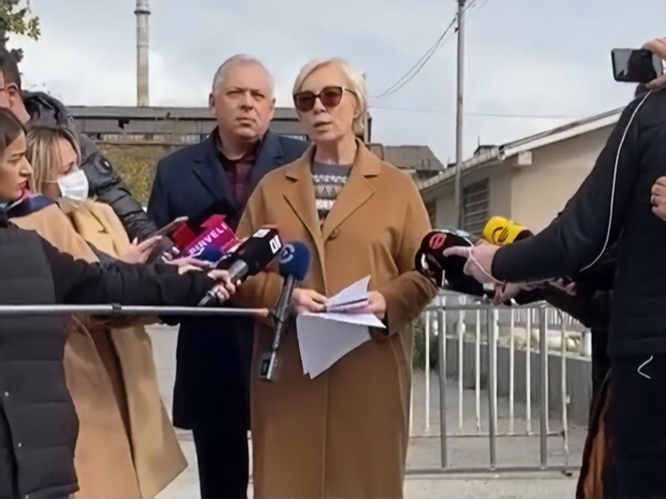 Денисова побывала в колонии, где удерживают Саакашвили