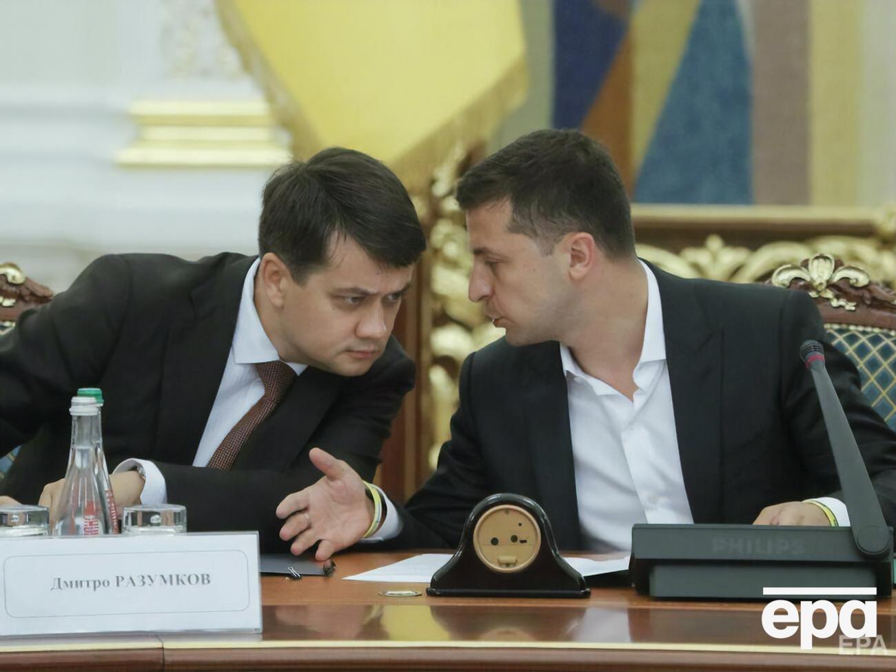Разумков заявив, що у нього із Зеленським були робочі стосунки