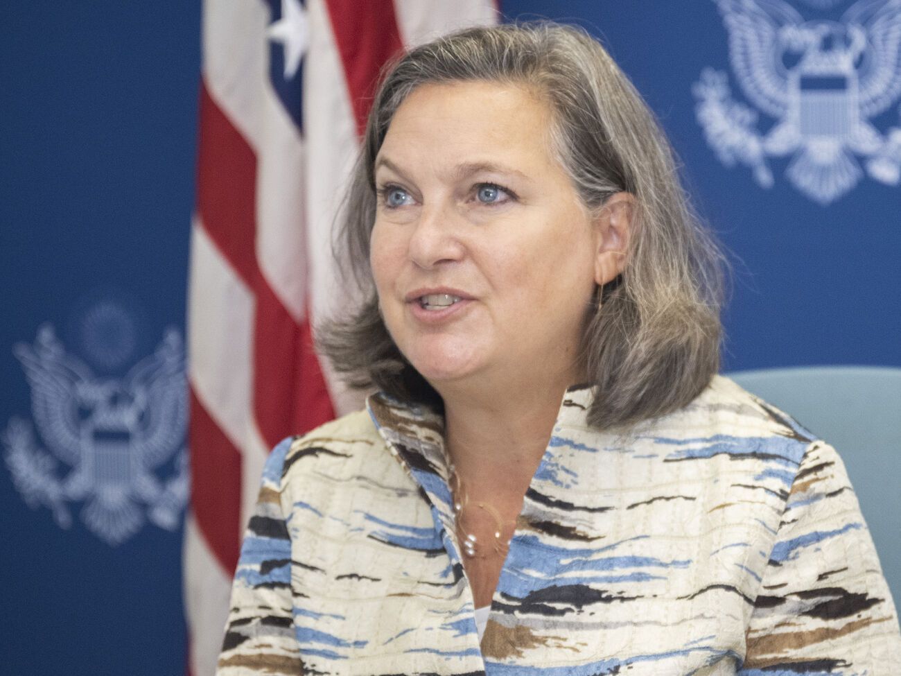 У Нуланд (на фото) запланированы переговоры в МИД России, сообщила Захарова