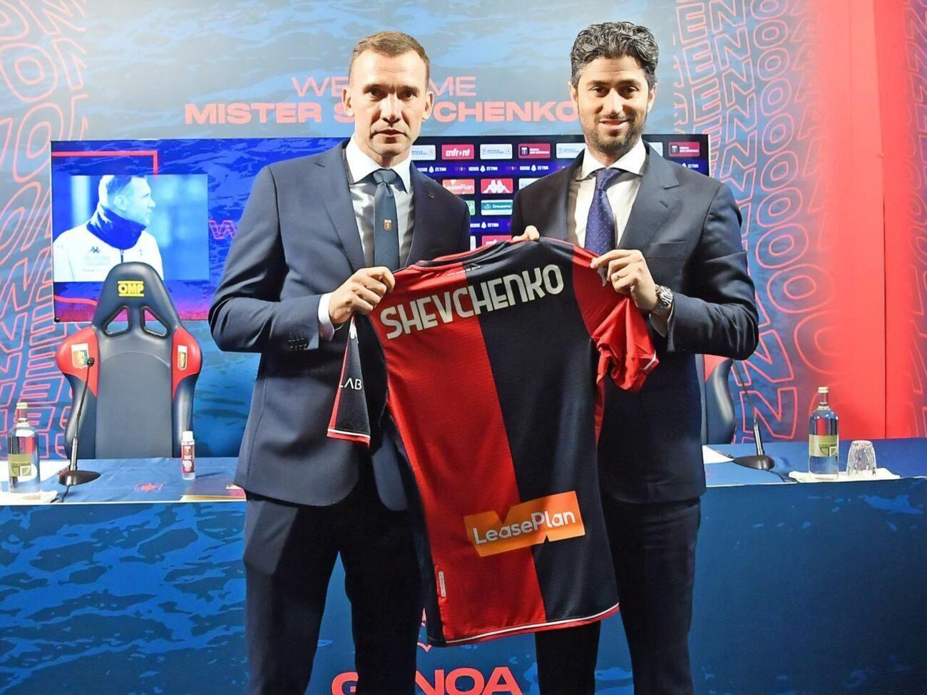 Главная цель перед "Дженоа" &ndash; сберечь прописку в Серии А, отметил Шевченко (слева)