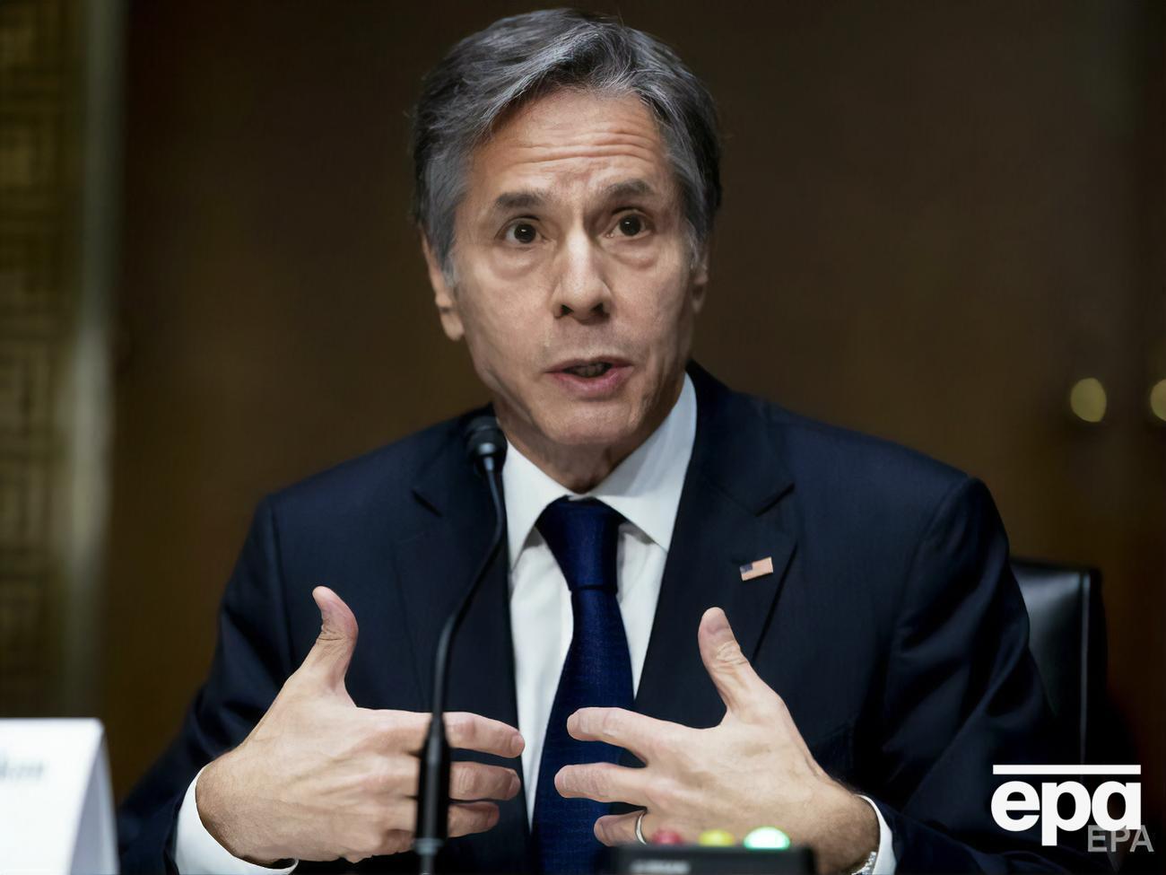 2021 року Конгрес США на запит адміністрації виділив на військову допомогу Україні майже $400 млн, зазначив Блінкен