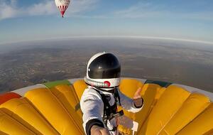 Реми Оврард установил рекорд, поднявшись на шаре на высоту более 4 км