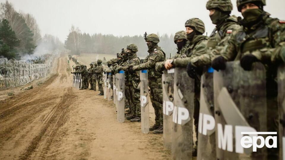Польська військова поліція чергує на кордоні з Білоруссю