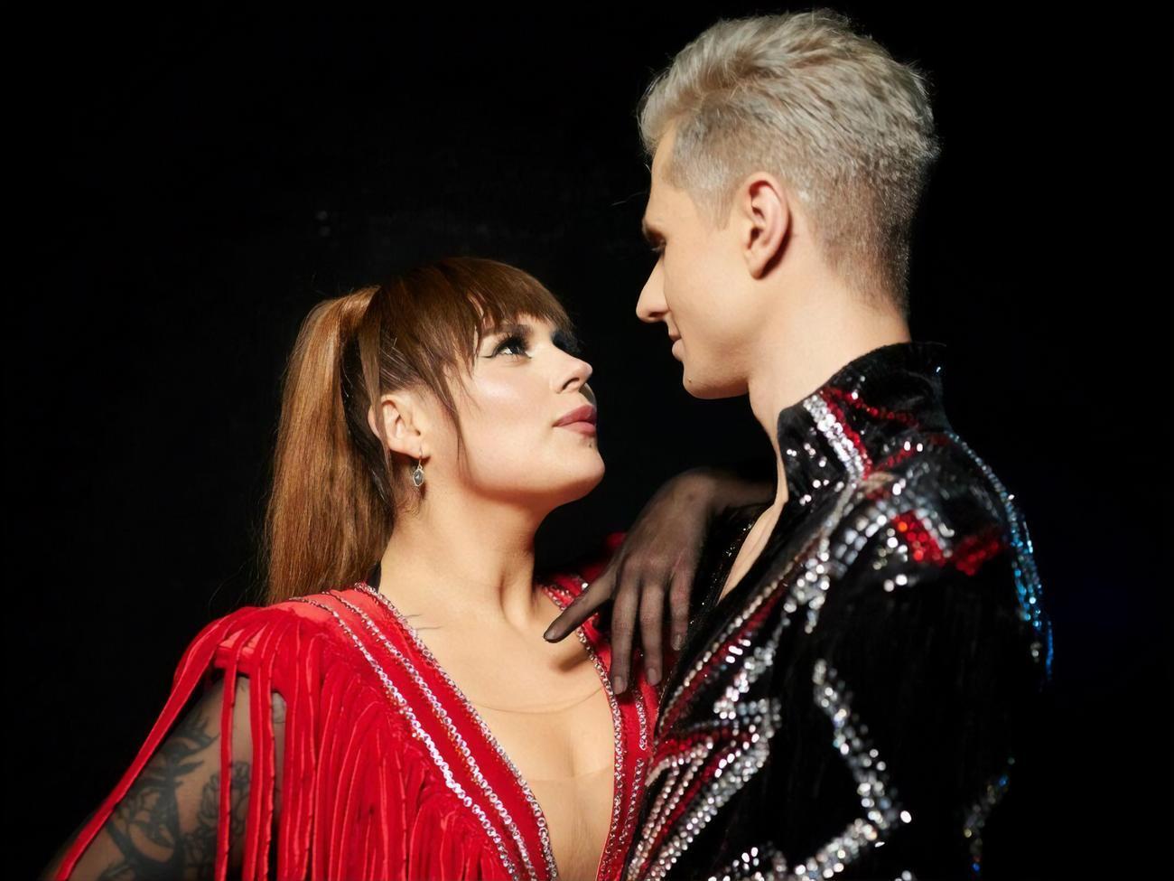 Александра Зарицкая со своим партнером по паркету Юрием Мешковым