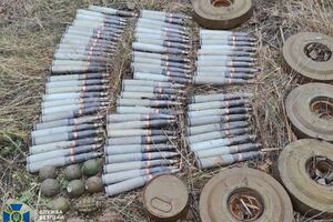 У схованці було понад 70 артилерійських снарядів