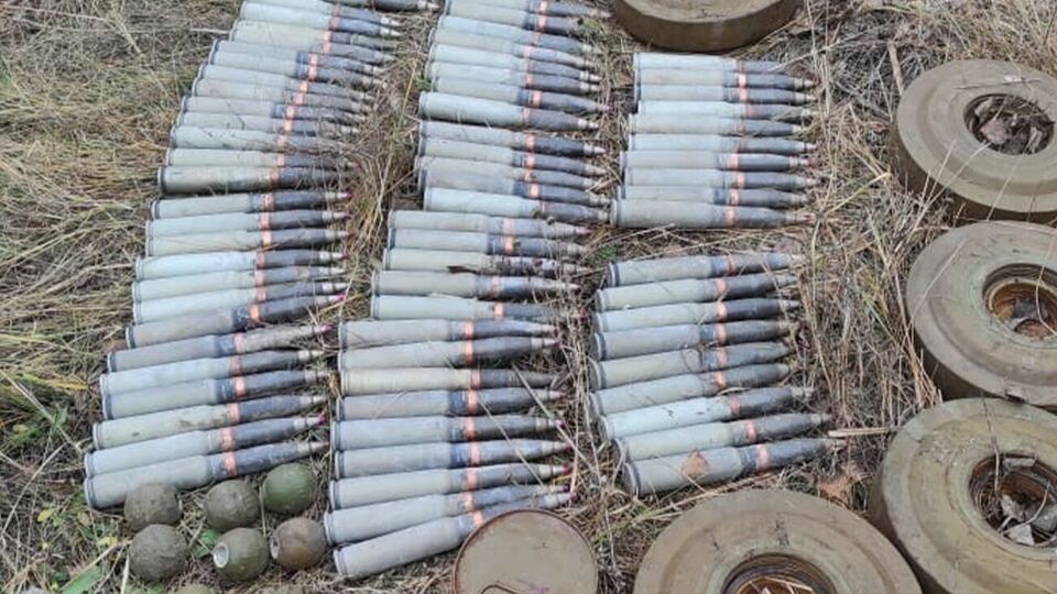 У схованці було понад 70 артилерійських снарядів