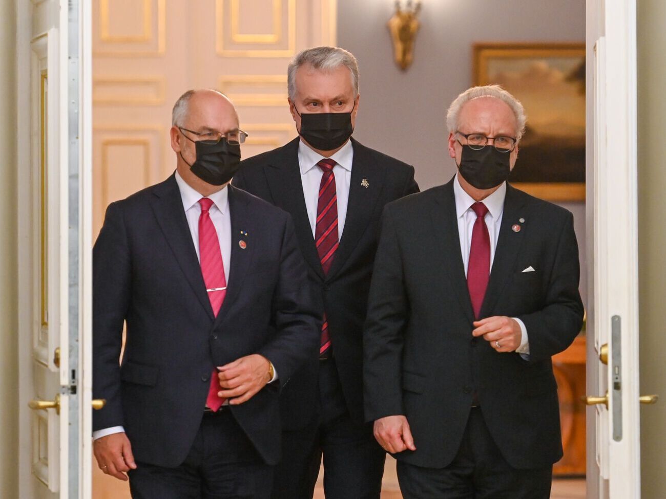 Карис, Науседа и Левитс сделали совместное заявление