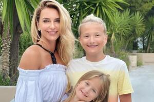 Марина Боржемская с сыном Робертом и дочерью Оливией