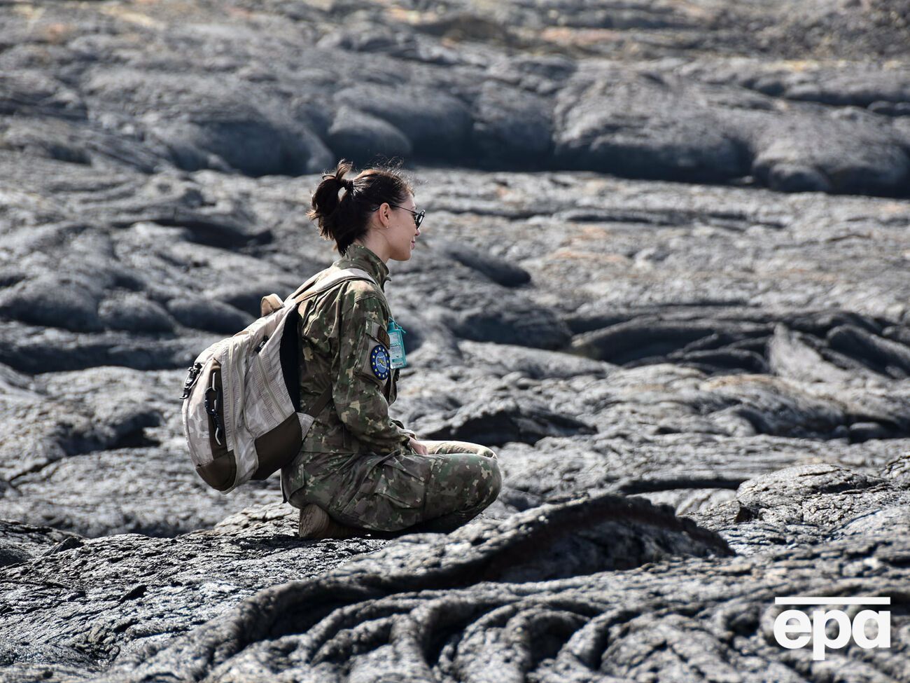 Українські миротворці посадили вертоліт на кратер активного вулкана в ДР Конго. Фоторепортаж