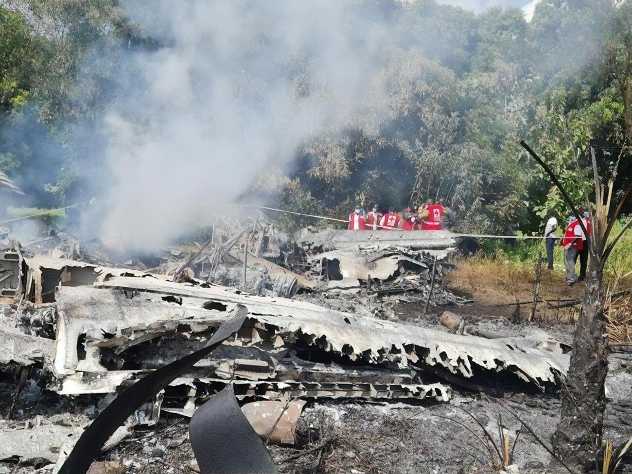 Ан-26 упал на землю вскоре после вылета из аэропорта Джубы