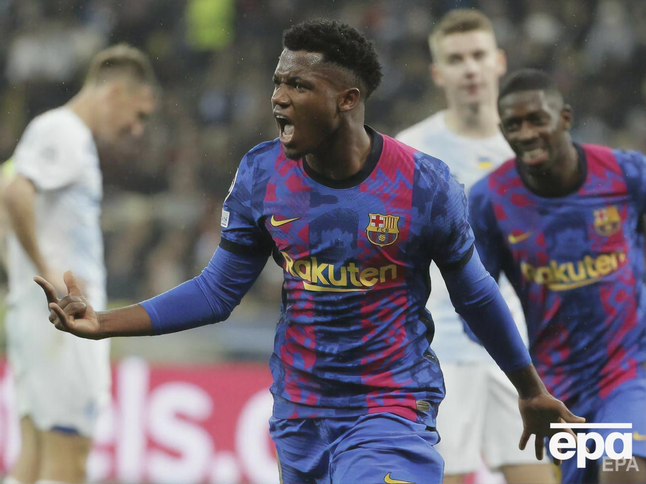 Фаті забив м'яч у ворота "Динамо" на 70-й хвилині поєдинку