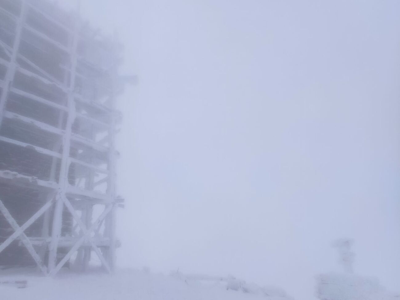 20 ноября на горе Поп Иван Черногорский было -5 &deg;С, ветер западный 8 м/с