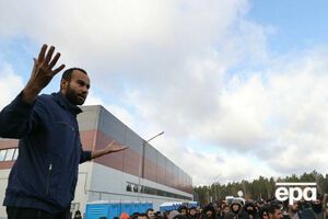 Цього тижня мігранти пішли з двох своїх таборів біля білоруських пунктів пропуску