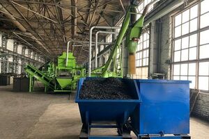 Линия по производству резиновой крошки успешно прошла тестовый запуск